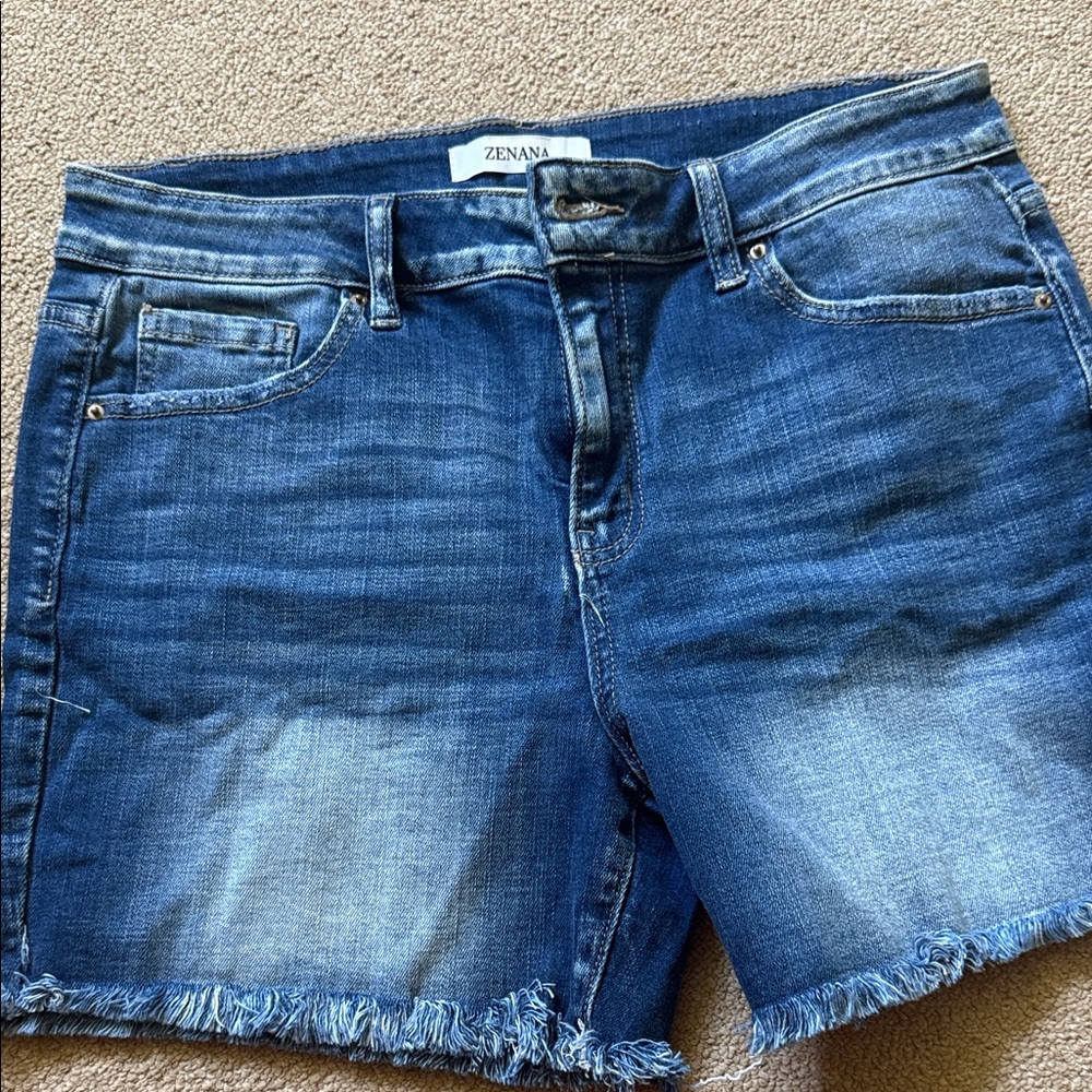 Zenana Women's Blue Jean Shorts